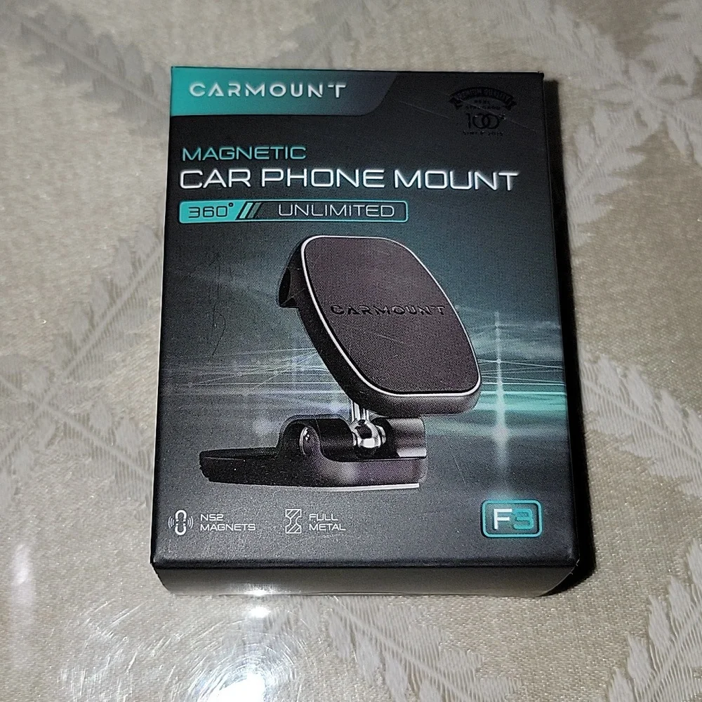 CARMOUNT METAL PLATES 0.5MM ULTRA THIN & 360 UNLIMITED MAGNETIC PHONE MOUNT
